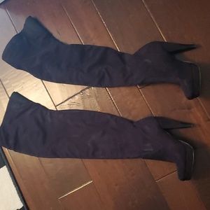 Black Thigh High Boots
